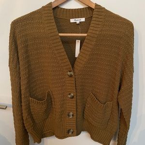 Madewell cropped cardigan EUC